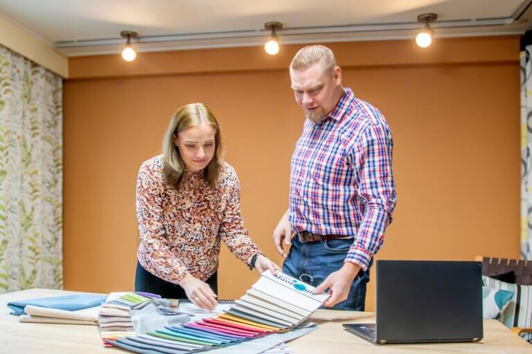 Muotineule Oy tekstiilit tuotekuvaus Orivesi